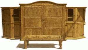 peanut textures Mexican Armoire