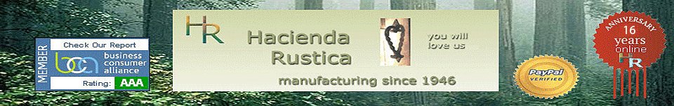hacienda rustica logo and experience footer